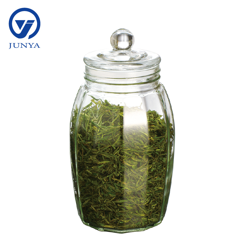 Glass Tea Leaf Storage Jar