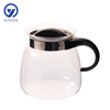 Large High-Borosilicate Glass Kettle with Plastic Lid