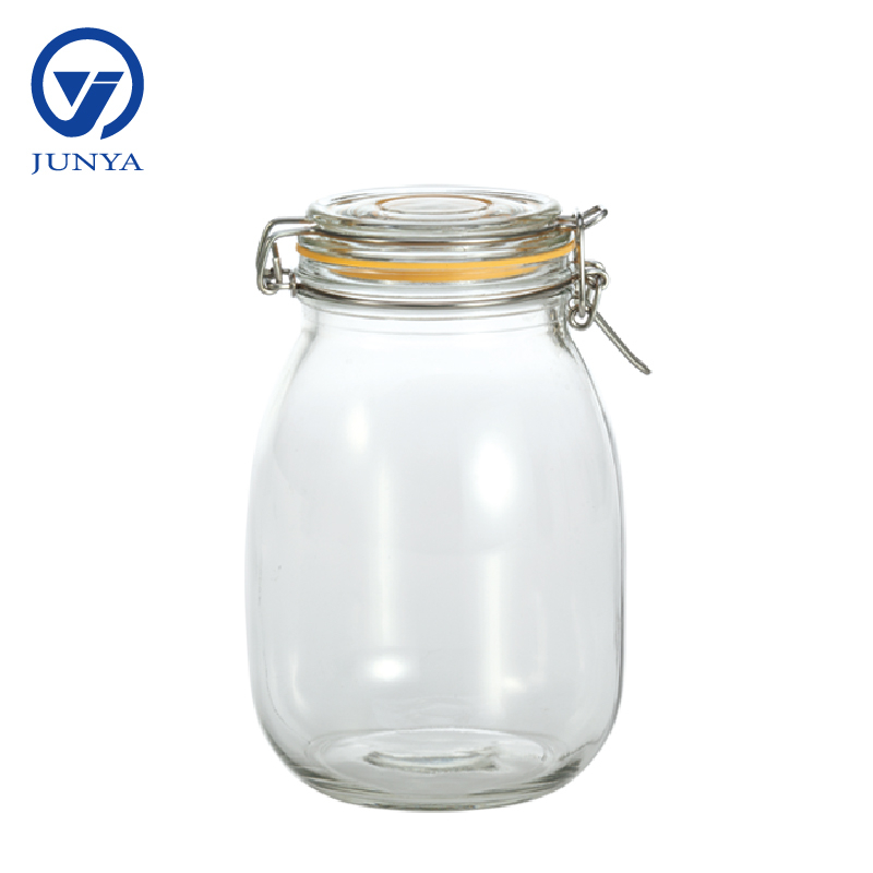 Glass Jar with Steel Wire Buckle