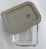 Rectangle Glass Food Container with Silicon Lid