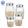 Glass Storage Jar with Stainless Steel Lid