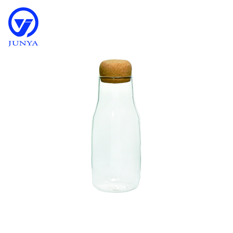 High-Borosilicate Glass Storage Jar with Bamboo Wood Bung