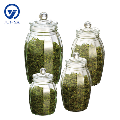 Glass Tea Leaf Storage Jar