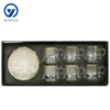 Delicate Glass Black Tea Mug Gift Set with Unique Design Pattern