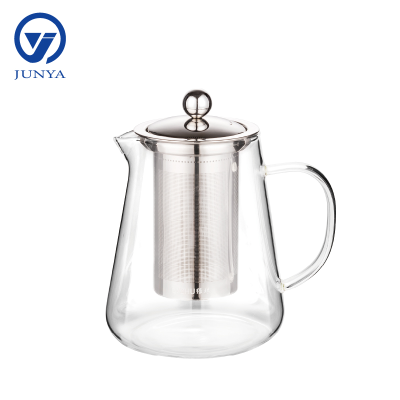 High-Borosilicate Glass Kettle with Stainless Steel Filter