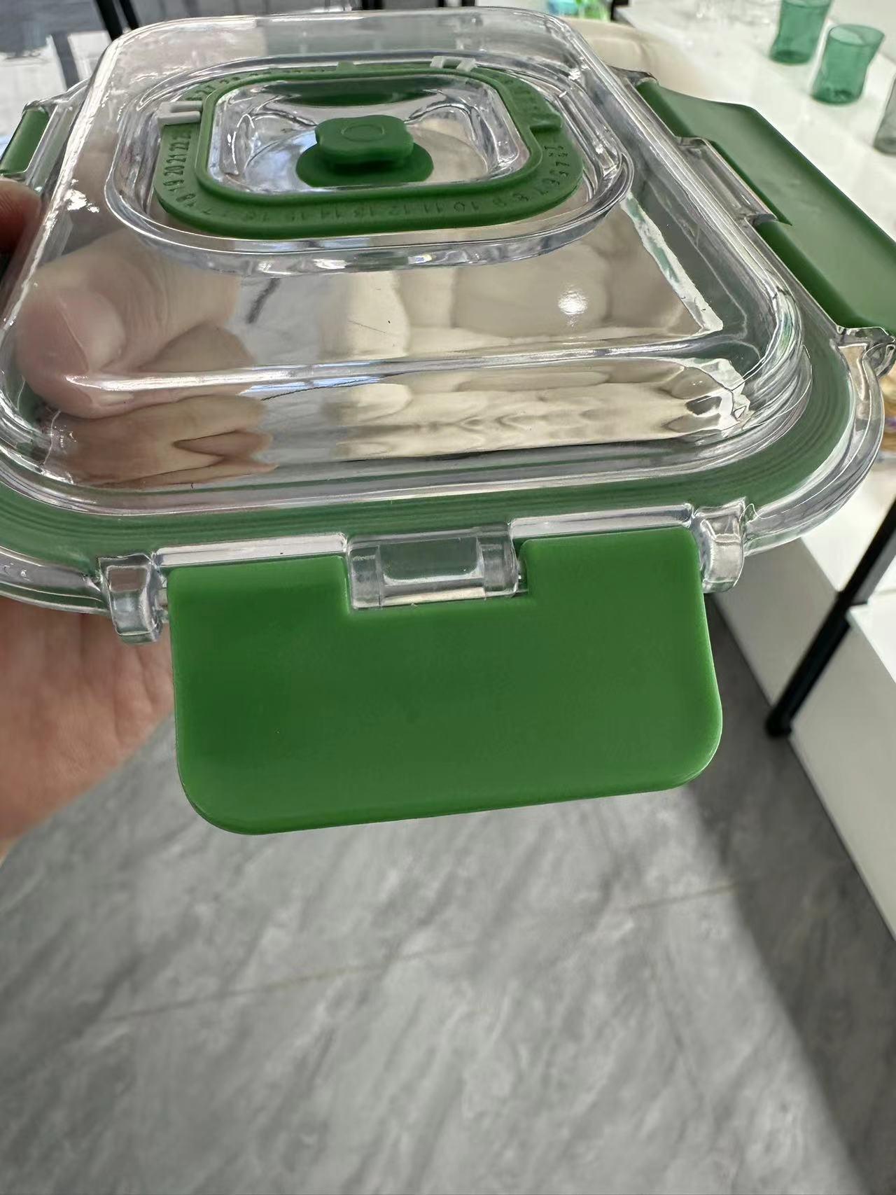 High-Borosilicate Glass Food Container with Vacuum Lids