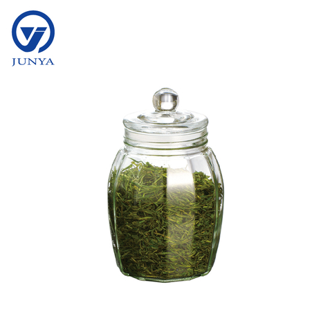 Glass Tea Leaf Storage Jar