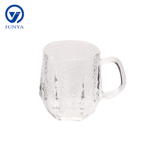 Glass Mug With Flow Mark Pattern