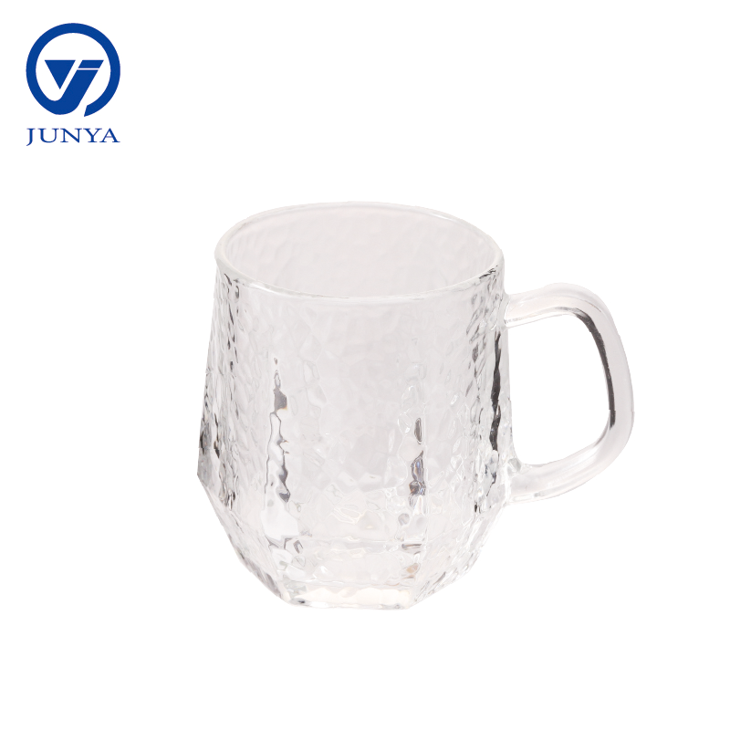 Glass Mug With Flow Mark Pattern