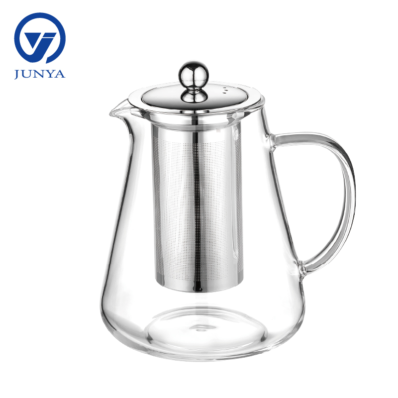 High-Borosilicate Glass Kettle with Stainless Steel Filter