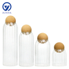 High-Borosilicate Glass Storage Jar with Bamboo Wood Ball