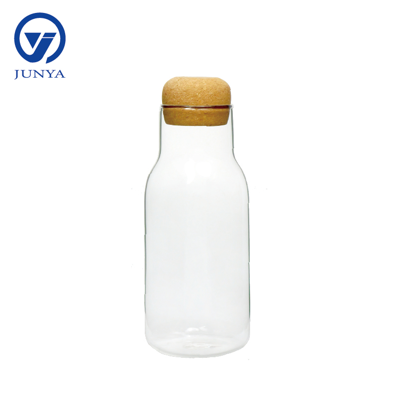 High-Borosilicate Glass Storage Jar with Bamboo Wood Bung