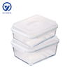 Large Size Glass Food Container with Handle of Plastic Top Cover