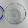 Round Glass Food Container with Four Lock Plastic Lid