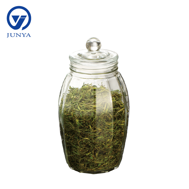 Glass Tea Leaf Storage Jar